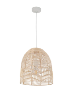 ROTA Natural Rattan Ellipse Pendant Light ROTA1