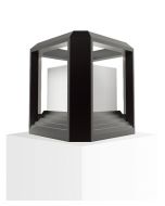 WALL / FLOOR LED 240V S/M Matt Black SQ RUBIK1 CLA Lighting