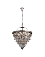 Cascade 3 Light Crystal Chandelier Bronze 1000096