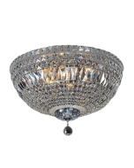 Classique Large 6 Light Flush to Ceiling Light, Chrome 1000114