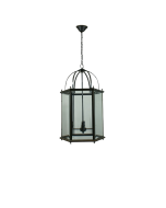 Classique Large 5 Light Flush to Ceiling Light, Chrome 1000115