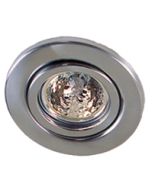 GU10 Recessed Tilt Downlight Satin Chrome 50W SDC-TLT-SC Superlux