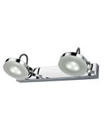 WALL INT S/M CITY LED ADJ 2LT BAR CH WW 3000K 2X 3W SEATTLE2 CLA LIGHTING 