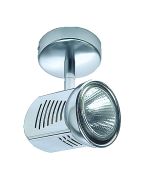 Large GU10 Single Spotlight Satin Chrome 75W SI-P1-SC Superlux