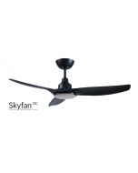 SKYFAN - 48"/1200mm Glass Fibre Composite 3 Blade DC Ceiling Fan with 20W Tri CCT LED Light - Black - Indoor/Covered Outdoor  - SKY1203BL-L