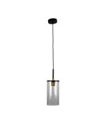 RAYMONT SINGLE PENDANT MATT BLACK / CLEAR - SL63401BK