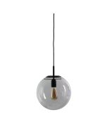 NEWTON.30 Black Matt Black and Clear Glass Pendant - SL64430BK