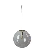 NEWTON.40 Brushed Brass Brushed Brass and Clear Glass Pendant - SL64440BB