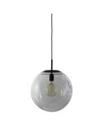 NEWTON.40 Black Matt Black and Clear Glass Pendant - SL64440BK