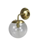 NEWTON WALL LIGHT Brushed Brass Brushed Brass and Clear Glass - SL64451BB