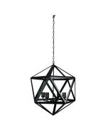 GEO 4 Geometric 4-light Pendant Matt Black - SL64534BK