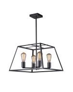 SOUTHPORT 48 Black 4 Light Pendant - SL66904BK