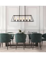 SOUTHPORT.100 Black 6-Light 100cm Urban Retro Pendant - SL66906BK