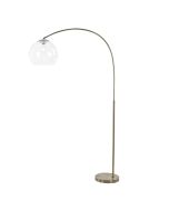 OVER Antique Brass Large Arc Lamp with Acrylic Shade - SL91207AB