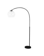 OVER Black Large Arc Lamp with Acrylic Shade - SL91207BK