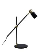 CHARLIE DESK LAMP BLACK / SATIN BRASS SL98533SB