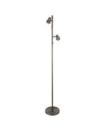 DAXAM LED Antique Brass Twin Adjustable Floor Lamp - SL98592AB