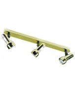 E14 R50 Triple Bar Spotlight Brass 40W SM-B3-BS Superlux