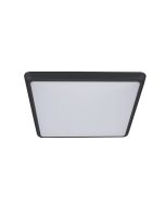 Solar 25 Watt Slimline Dimmable Square LED Ceiling Light Black / Tri Colour - 20946	