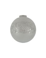 8" Sheffield Sphere Glass - French Etched