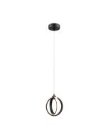 SPIN-PDT 12W LED TWIN RING PENDANT D170MM TRIO BLACK 22726