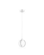 SPIN-PDT 12W LED TWIN RING PENDANT D170MM TRIO WHITE 22728