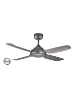 SPINIKA - 52"/1300mm Glass Fibre 4 Blade Ceiling Fan in Titanium  - Indoor/Outdoor/Coastal - SPN1304TI