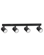 GU10 4XLights Adjustable Bar Base Surface Mounted Spot Lights SPOT-BAR4B