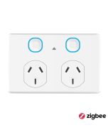 MERCATOR SMART DOUBLE POWER POINT WHITE ZIGBEE