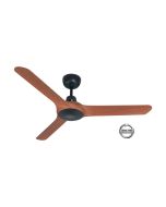 SPYDA - 50"/1250mm Fully Moulded PC Composite 3 Blade Ceiling Fan in Teak - Indoor/Outdoor/Coastal SPY1253NTK Ventair