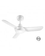 SPYDA - 900mm Fully Moulded PC Composite 3 Blade Ceiling Fan in Satin White - Indoor/Outdoor/Coastal SPY903NWH