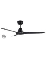 SPYDA EC 1250mm Precision Moulded Thermoplastic Alloyed 3 Blade Ceiling Fan with remote control include SPYEC1253BL