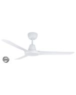 SPYDA EC 1250mm Precision Moulded Thermoplastic Alloyed 3 Blade Ceiling Fan with remote control include SPYEC1253WHd