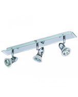 GU10 Triple Bar Spotlight Chrome 50W SQ-B3-CH Superlux