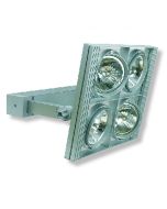 RL111 Four Gimble Frame Spotlight Silver/Gray 100W SR4-SI Superlux