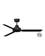 STANZA - 56"/1400mm Glass Fibre Composite 3 Blade Ceiling Fan - Black - Indoor/Covered Outdoor  - STA1403BL