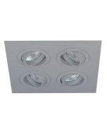 MR16 Quardruple Architectural Downlight Silver/Grey 50W SV-STLT4-SI Superlux