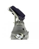 MR16 Square 30Min Fire Rated Adjustable Downlight Satin Chrome 50W SVE90S-SC Superlux