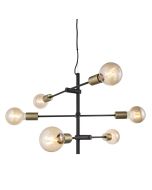 Josefine Pendant Metal Mat Black, Brass - 48933003