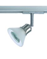 Glass Shade GU10 Track Spotlight Satin Chrome 50W TE101-SC Superlux