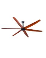 The Big Fan 86" DC Ceiling Fan Matt Black / Natural Oak - BF0864