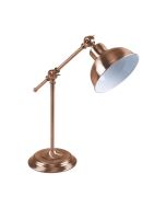 TINLEY-DL DESK LAMP 1 XE27 240V ANTIQUE COPPER 22527