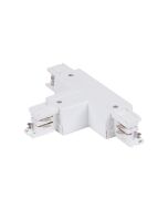 Trak 3 Circuit 240V T Shape Left Live White - 22177	