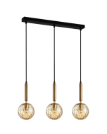 Interior Spherical Glass Multiple Bar Base  Pendant 3 Lights TRATTINO1X3S