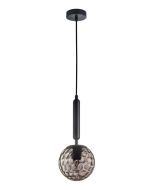 Interior Smokey Black Spherical Glass Pendant Lights TRATTINO2