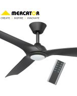 Trinidad III 52" DC Ceiling Fan With Remote & LED Light Black - FC598133BB