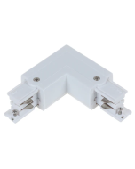 4 wire 3 circuit connector L-piece White TRK3WHCON3L