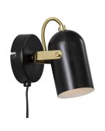 Lotus Wall Metal, Plastic Black/Brass - 50101003