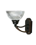 Houston 1 Light Wall Light - Claredon Clear / Bronze