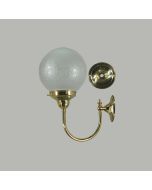 Luke 1 Light Wall Light – Polished Brass / Sheffield 6"